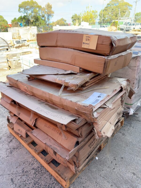 CATERING SUPPLY - PALLET WITH CAFE TABLE TOPS AND CHAIRS, SOLD AS IS