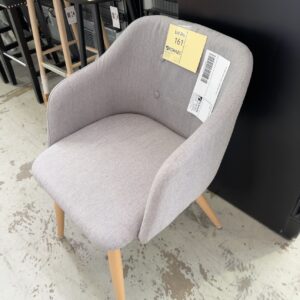 EX HIRE LIGHT GREY CHAIR SOLD AS IS