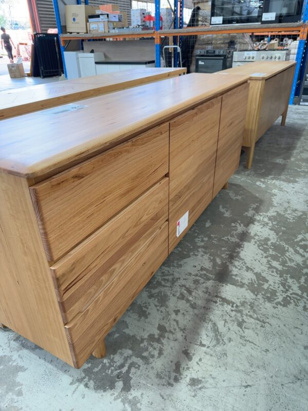 EX DISPLAY NOBU MESSMATE TIMBER BUFETT 2000MM, RRP$2299 SOLD AS IS