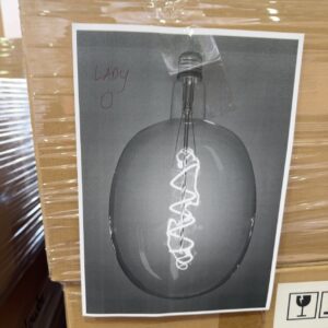 NEW BOX OF QTY 6 - DESIGNER LED LADY O LIGHT GLOBE, E27, DIMMABLE RRP$127