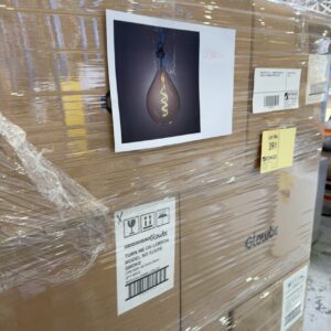 NEW BOX OF QTY 6 - DESIGNER LEBRON LED GLOBE, E27, DIMMABLE RRP$120 EACH