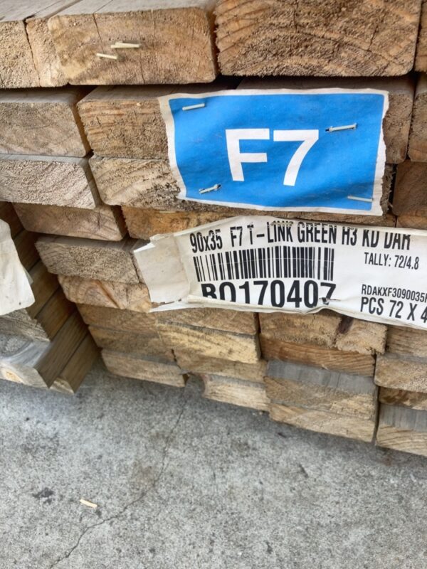 90X35 F7 H3 TREATED PINE-72/4.8 (THIS PACK IS AGED STOCK & SOLD AS IS)