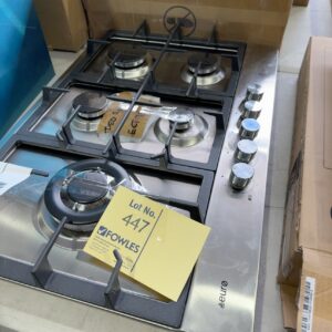 EX DISPLAY EURO 750MM GAS COOKTOP, 5 BURNERS, LEFT HAND WOK, ECT75G5X, 3 MONTH WARRANTY
