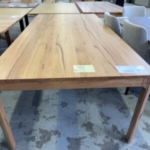EX DISPLAY, ALESSA DINING TABLE, 2400MM, WORMY CHESTNUT, SOLD AS IS