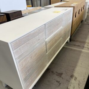 EX DISPLAY CARRIBEAN 3 DOOR, 2 DRAWER BUFFET 1600MM WITH MIX COLOUR, SOLD AS IS
