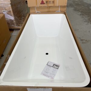 NEW ACACIA 1700MM WHITE ACRYLIC FREESTANDING BATH TUB