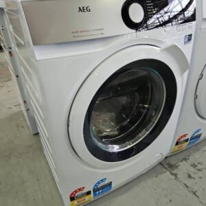 AEG 8kg 6000 SERIES FRONT LOAD WASHING MACHINE WITH PROSENSE TECHNOLOGY, 1400 SPIN SPEED, 10 WASH PROGRAMS, STEAM REFRESH OPTION, WOOLMARK BLUE CERTIFICATION, ULTRA QUICK PROGRAM, AQUA CONTROL SYSTEM, MODEL LF6ES8431A **3 YEAR MANUFACTURER WARRANTY**