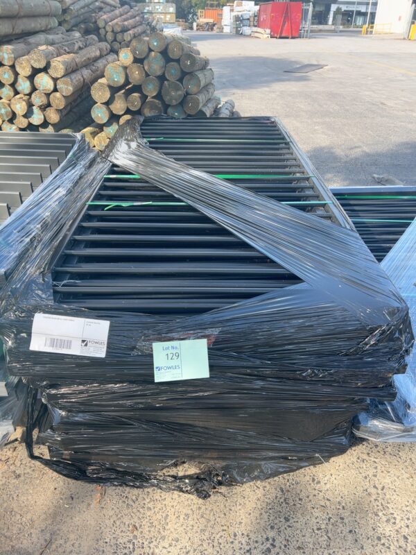 1200X2400 BLACK METAL FENCE PANELS