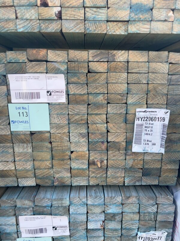 70X35 T2 BLUE MGP10 PINE-140/4.2 (THIS PACK IS AGED STOCK AND MAY CONTAIN MOULD. SOLD AS IS)