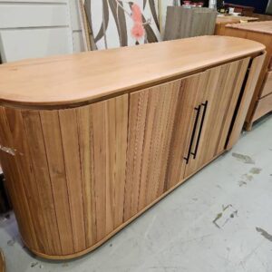 EX DISPLAY, CLAIRE MESSMATE CURVED BUFFETT 1800MM RRP$2299, SOLD AS IS