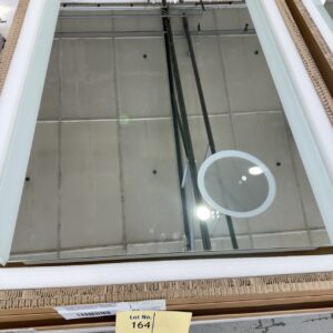 NEW DESIGNER MIRO LED MIRROR 1500 WIDE X 750MM HIGH, WITH ADJUSTABLE LIGHT COLOUR, TOUCH SENSOR, DEMISTER AND 3X MAGNIFY, M150D RRP$1269  **MIRROR HAS MANUFACTURING DEFECT - SLIGHT FOGGY SURROUND ON MAGNIFER**