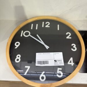 EX STAGING - TIMBER CLOCK, SOLD AS IS