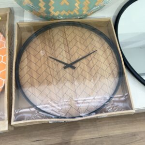 EX STAGING - DECORATIVE CLOCK, SOLD AS IS