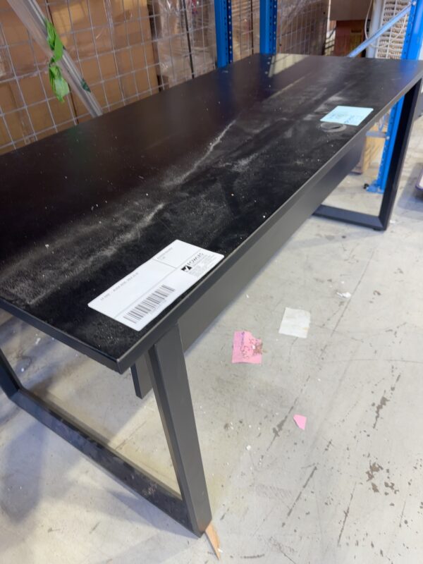 EX HIRE - BLACK DESK, SOLD AS IS