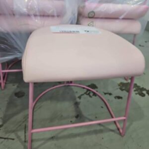 EX HIRE - PINK LOW STOOL (NO BACK) SOLD AS IS