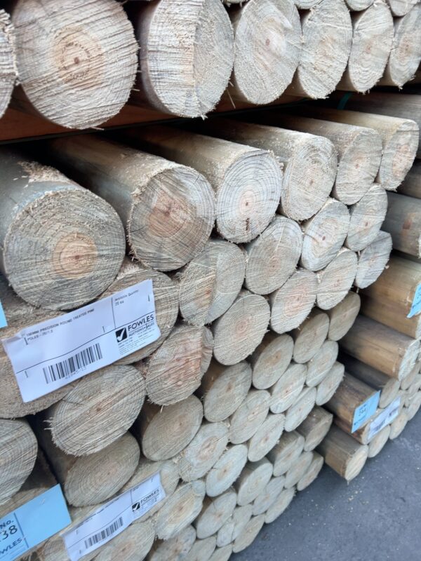 150MM PRECISION ROUND TREATED PINE POLES-20/1.8