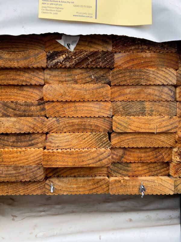 90X22 MERCH TREATED PINE DECKING-160/5.4 (THIS PACK IS AGED STOCK & SOLD AS IS)