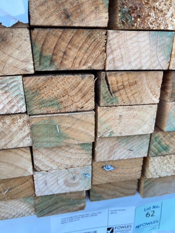 97X48 SAWN CASE GRADE PINE-70/6.0 (THIS PACK IS AGED STOCK AND MAY CONTAIN MOULD. SOLD AS IS)