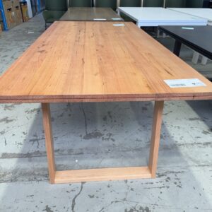 EX DISPLAY CLAYTON MESSMATE DINING TABLE, 2400MM LONG, RRP$1990