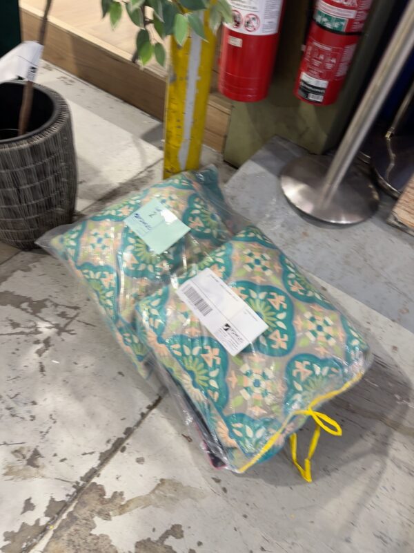 SECOND HAND - BAG OF CUSHIONS, SOLD AS IS