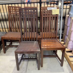 TIMBER CHAIR, SOLD AS IS, NO WARRANTY