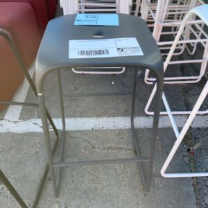 EX HIRE GREY ACRYLIC BAR STOOL SOLD AS IS