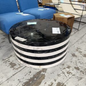 EX HIRE - MIAMI FAUX STONE COFFEE TABLE, SOLD AS IS