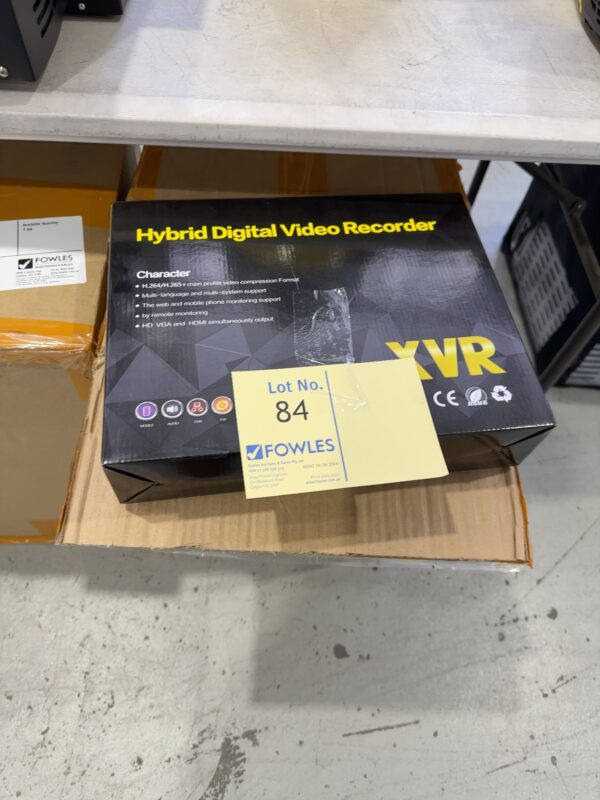 BOX OF XVR HYBRID DIGITAL VIDEO CCTV CONTROLLER, BOX OF 9 QTY SOLD AS IS, NO WARRANTY