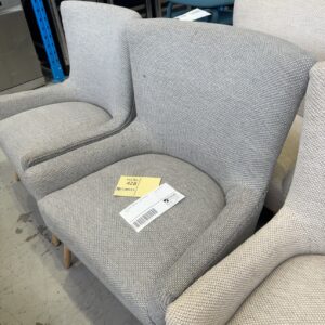 EX STAGING FURNITURE - GREY CHAIR SOLD AS IS