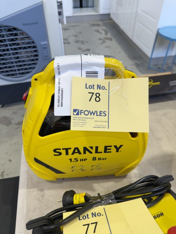 EX DISPLAY STANLEY AIR KIT,  SOLD AS IS 3 MONTH WARRANTY