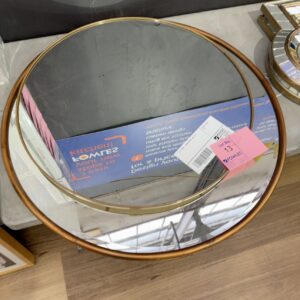 EX STAGING - ROUND MIRROR, SOLD AS IS