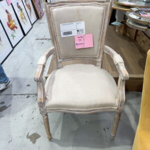EX STAGING - FRENCH STYLE CREAM CHAIRS