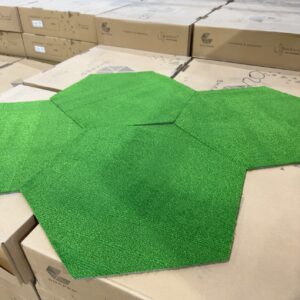 CARPET TILES - Hexagon Grassy Knoll Green (3.24m2)