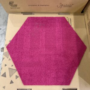 CARPET TILES - Hexagon Pink Flamingo (3.24m2)