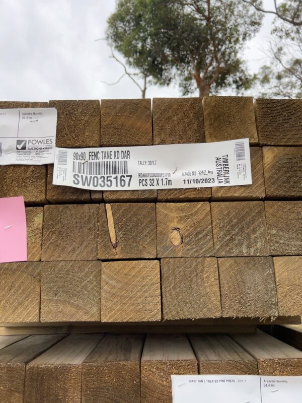 90X90 TAN E TREATED PINE POSTS-32/1.7