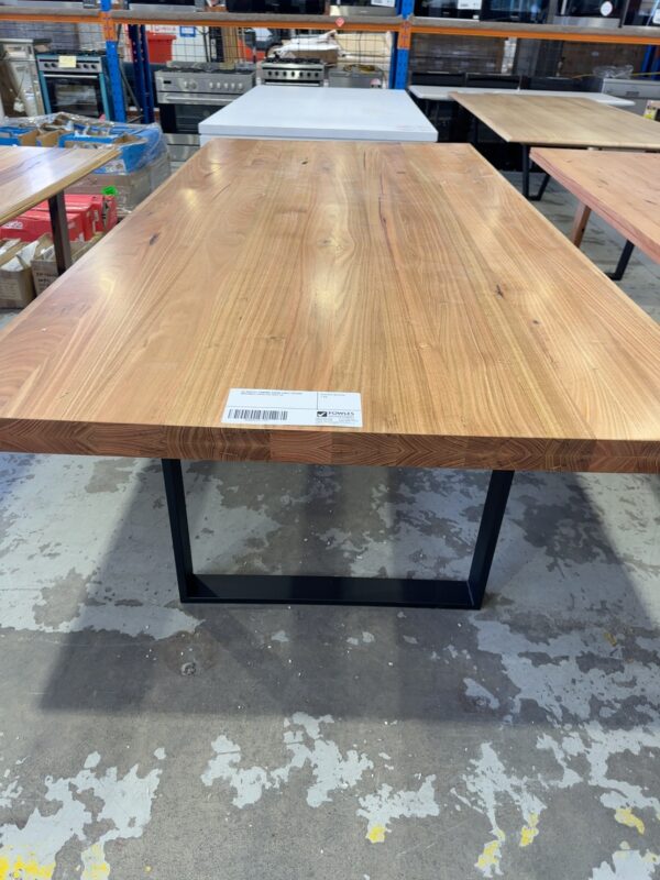 EX DISPLAY PANAMA DINING TABLE 2500MM MESSMATE RRP$1950 SOLD AS