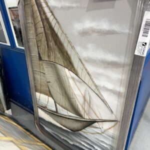 SAMPLE 3D ARTWORK - TALL SHIP, SOLD AS IS, SOME DAMAGE