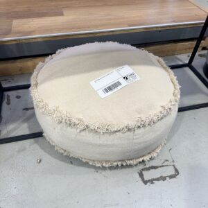 EX STAGING CREAM FLOOR CUSHION, SOLD AS IS