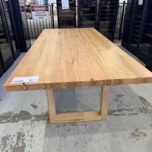 EX DISPLAY HAMILTON MESSMATE TIMBER DINING TABLE 2700MM  RRP$3999 SOLD AS IS