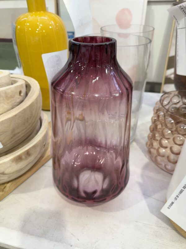 EX STAGING - PINK VASE, SOLD AS IS