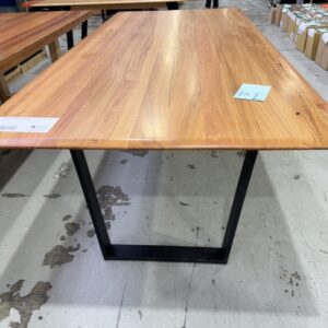 EX DISPLAY DANTE MESSMATE TIMBER DINING TABLE 2500MM, BEVELLED EDGE, RRP$2799 SOLD AS IS