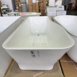 NEW ZENIA WHITE ACRYLIC FREESTANDING BATH 1750MM X 800MM, SY175-1750