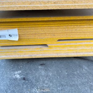 3600X800X19MM DAMAGED YELLOW TONGUE PARTICLEBOARD FLOORING SHEETS. SOLD AS IS