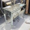 NEW REFLECTIONS 2 DRAWER MIRRORED CONSOLE AU0065 **BROKEN GLASS, SOLD AS IS**