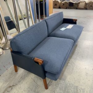 EX HIRE LOW NAVY COUCH, SOLD AS IS