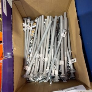 BOX OF HARDWARE STORE STOCK - SCREWS, BOLTS ETC SOLD AS IS