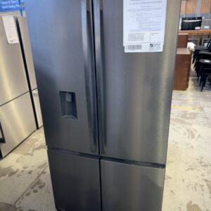 WESTINGHOUSE WQE6060BB DARK S/STEEL FRENCH DOOR FRIDGE WITH WATER, 541 LITRE, 896MM WIDE, HUMIDITY CONTROL DUAL SEALED CRISPERS, 4 STAR ENERGY, FLEXIBLE INTERIOR, F/PRINT RESISTANT S/STEEL, AUTO ICEMAKER WITH 12 MONTH WARRANTY