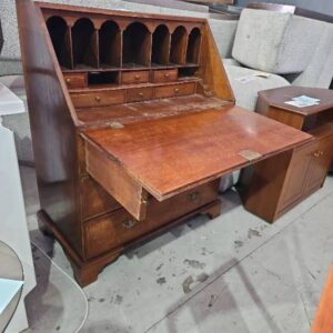 SECOND HAND - TIMBER WRITING DESK, SOLD AS IS