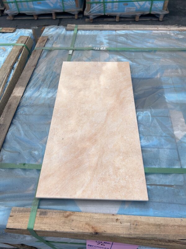 300MM X 600MM SANDSTONE COLOUR CERAMIC TILE, 40 BOXES