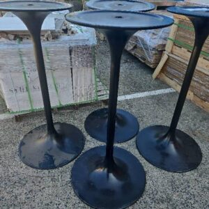 EX HIRE BLACK METAL BAR TABLE BASE